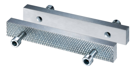 HEUER Wechselbacken für Schraubstock 120 mm, Stahl, gehärtet, verzinkt