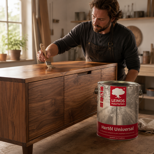 LEINOS 259 Hartöl Universal 2,5 l |Für alle Hölzer im Innenbereich, insbesondere Fußböden, aber auch für Kork | Leicht zu verarbeitende, universelle Grundierung und Endbeschichtung