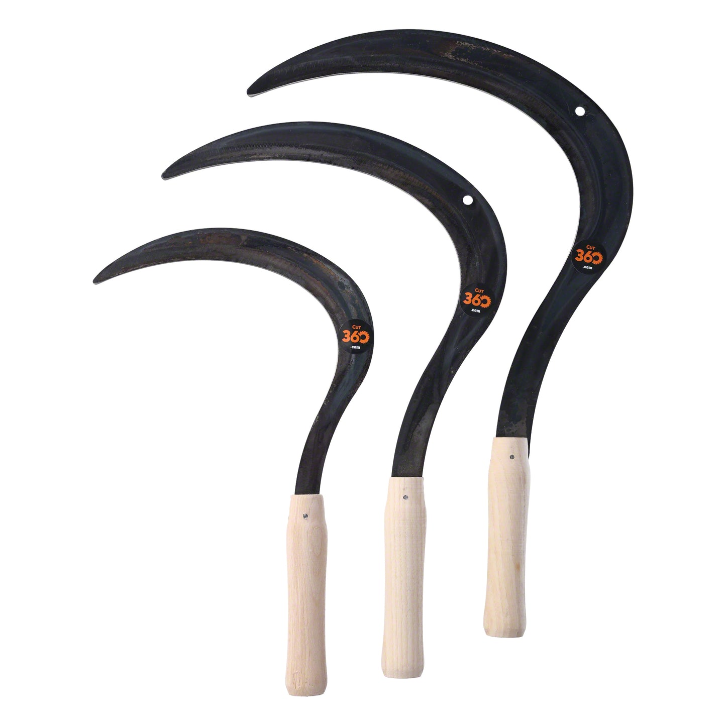 cut360 Sichel für Gartenarbeit, Unkrautbekämpfung, Gras, Gemüse