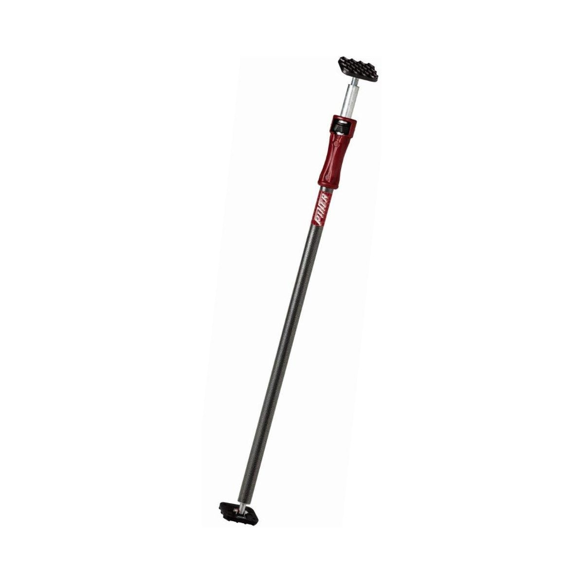 PIHER Lastenstange 155-290cm im Set mit 2 Abstützplatten, 2 Schnellspannern und einer Tragetasche | Von 155 cm bis 200 cm: 350 kg | Anti-Rutschunterlagen