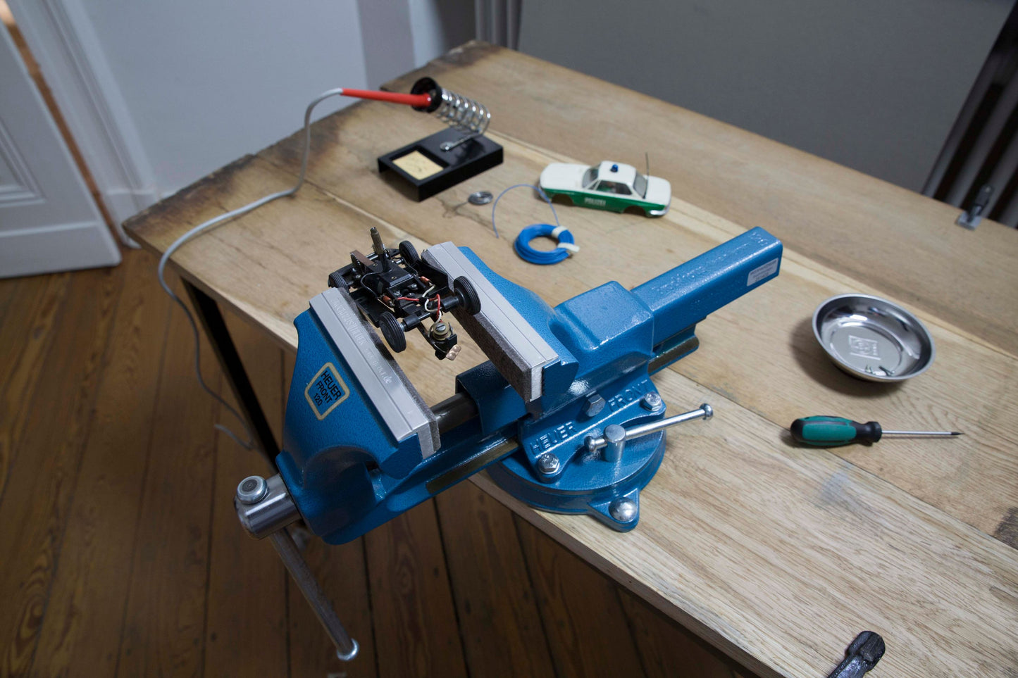 HEUER Magnet-Schutzbacke Typ Fi für Schraubstock 125 mm, Aluminium-Filzbelag