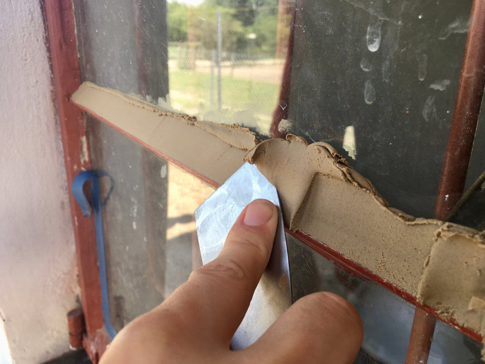 Cut360 Leinölkitt Einfachverglasung an Fenstern mit Holz- und Metallrahmen, Fensterkitt zur Abdichtung - 1 kg