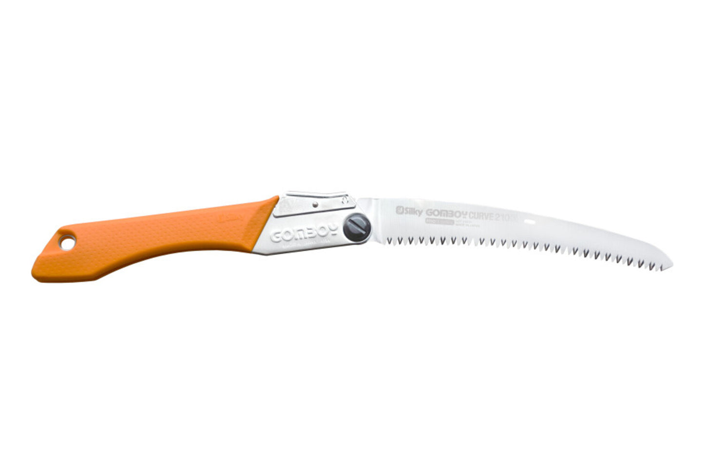 Silky Gomboy Curve 210 mm – Original japanische Klappsäge mit gebogener, verchromter Klinge & 8 ZpZ grober Zahnung – für frisches Holz, Garten, Bushcraft & Outdoor-Einsatz