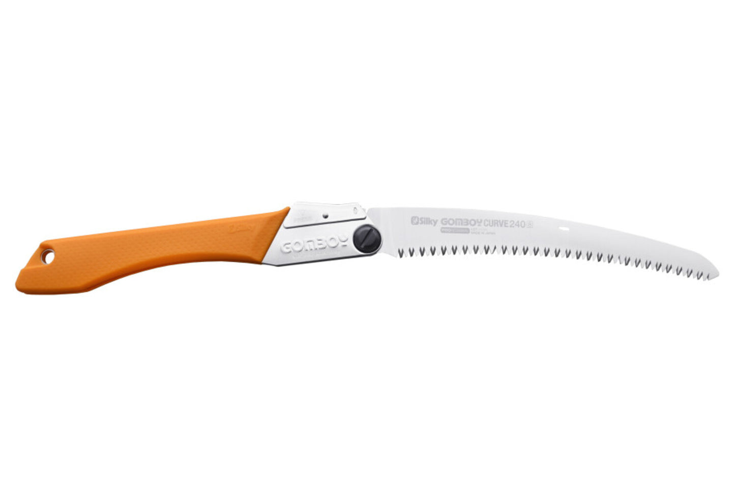 Silky Gomboy Curve 240 mm – Original japanische Klappsäge mit gebogener, verchromter Klinge & 8 ZpZ grober Zahnung – für frisches Holz, Garten, Bushcraft & Outdoor-Einsatz