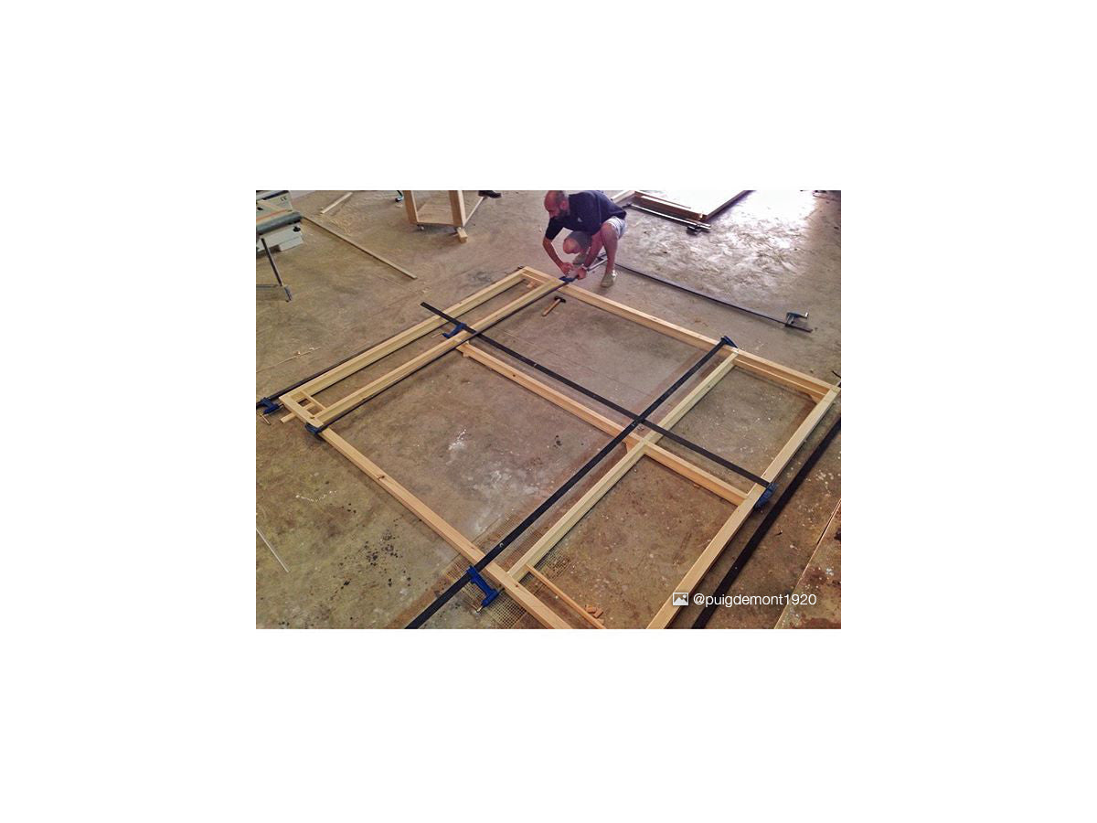 Piher Schraubzwinge R 30 cm Gleitbügel mit Anti-Rutsch-Bremse, Schiene 40x10 mm,Spannkraft bis zu:10000N,Ausladung 15 cm