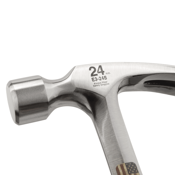 ESTWING Schalungshammer mit Vinylgriff, gerade, Ø29mm 615g, glatte Bahn, E3-22S 22 Unzen / 616 g 16" / 406 mm
