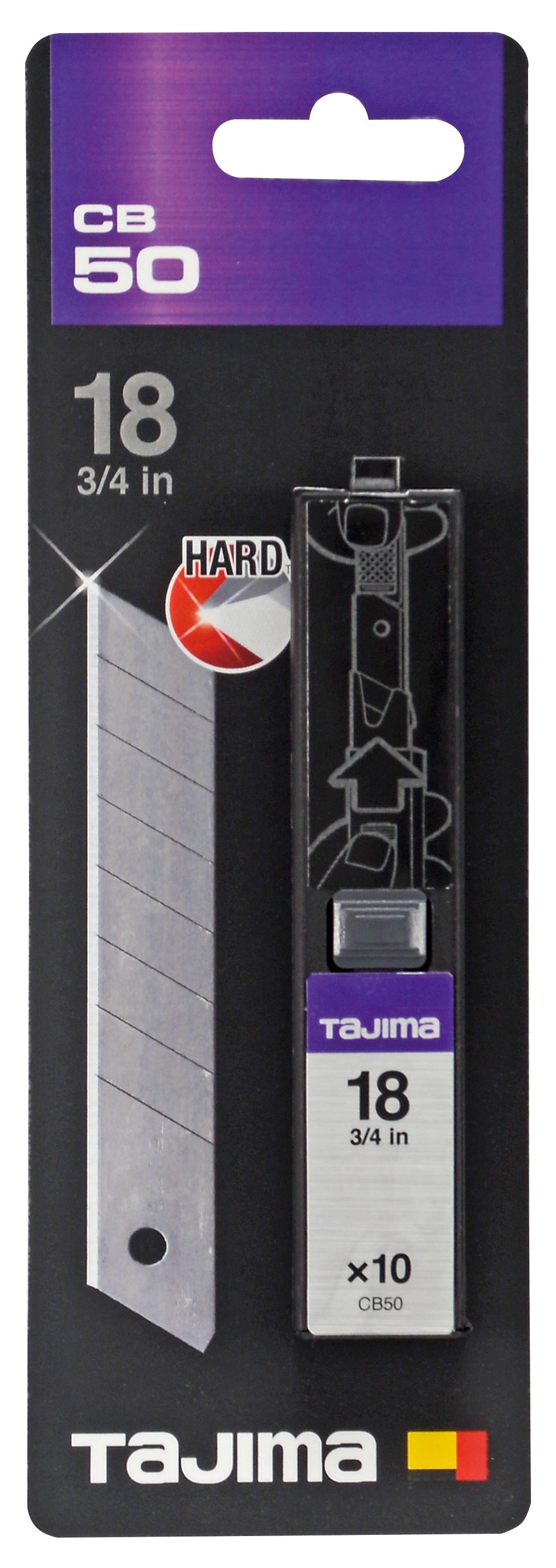 TAJIMA DORA Ersatzklinge ENDURA 18mm - 10 Stück, TAJ-11951