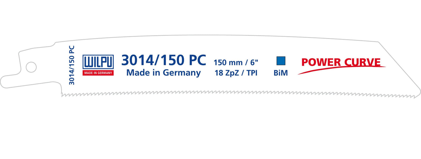 WILPU Säbelsägeblätter 150x19x0,9mm Bi-Metall Sägeblätter Säbelsäge, 18TPI für Metall zum Stahlschneiden, Zubehör für Säbelsäge 20 Stück
