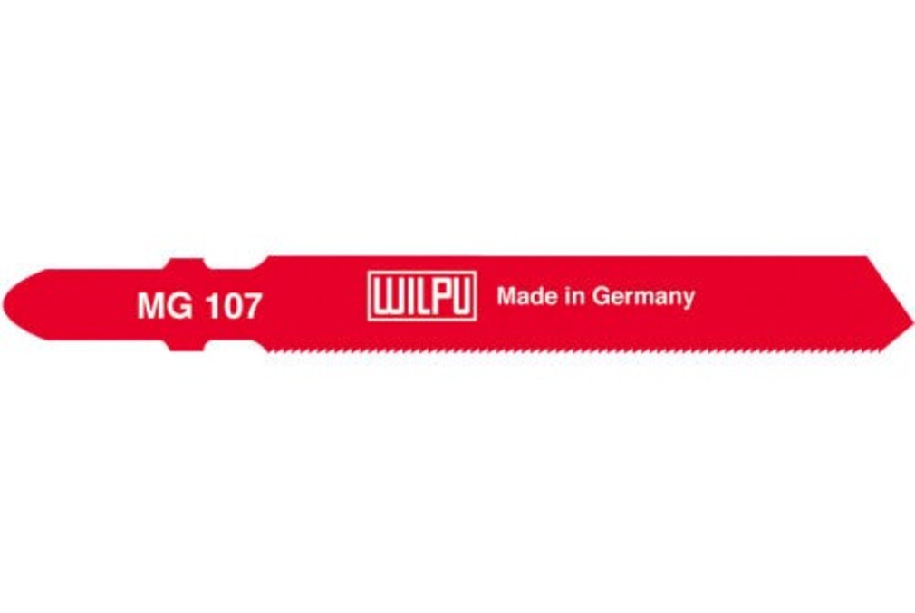 WILPU Stichsägeblatt MG 107 mit Einnockenschaft- / T-Schaft, 5 Stück