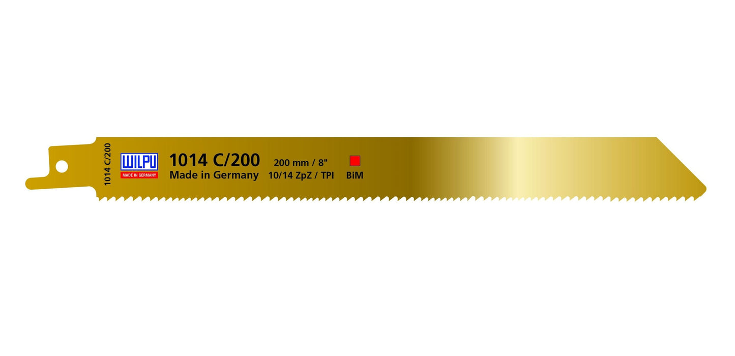 Wilpu 5 Säbelsägeblätter für Holz & Metall 200x19x0,9mm Z10/14