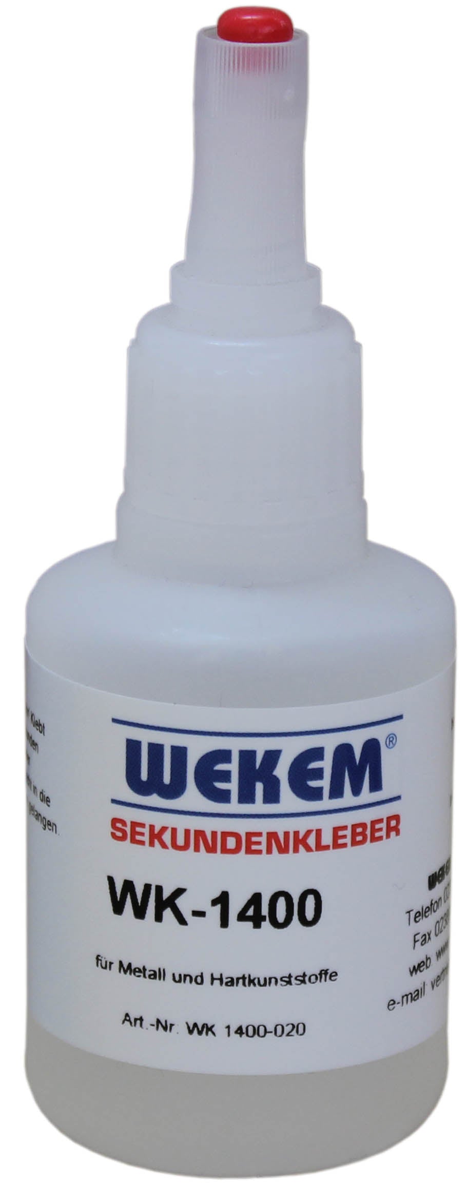 WEKEM WK 1400 Sekundenkleber hochviskos/dickflüssig 50 g