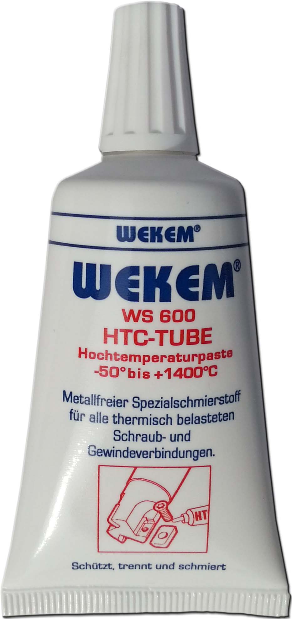 WEKEM WS 600 HTC-Tube 30 g, WS 600 ist ein hochwirksamer, weißer metallfreier Schmierstoff