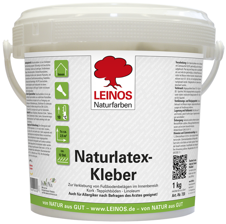 Naturlatex-Kleber 720  Wässriger Dispersionskleber auf Naturlatexbasis