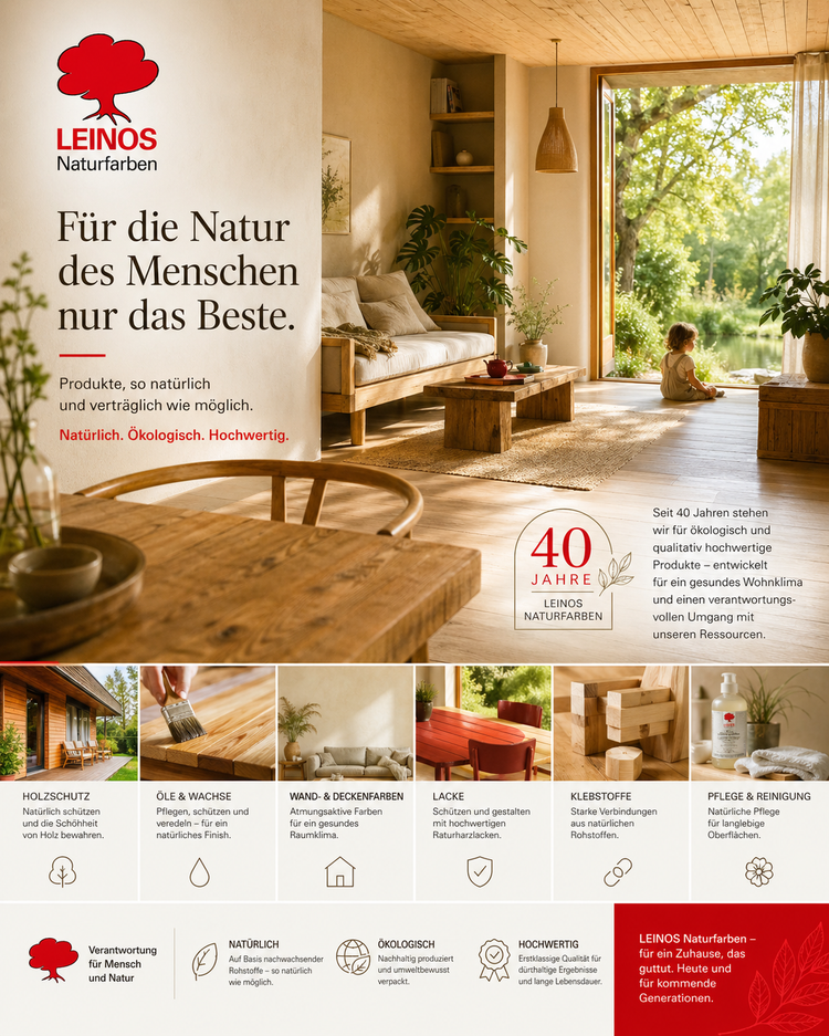 LEINOS Naturfarben – Natürlich, ökologisch, hochwertig