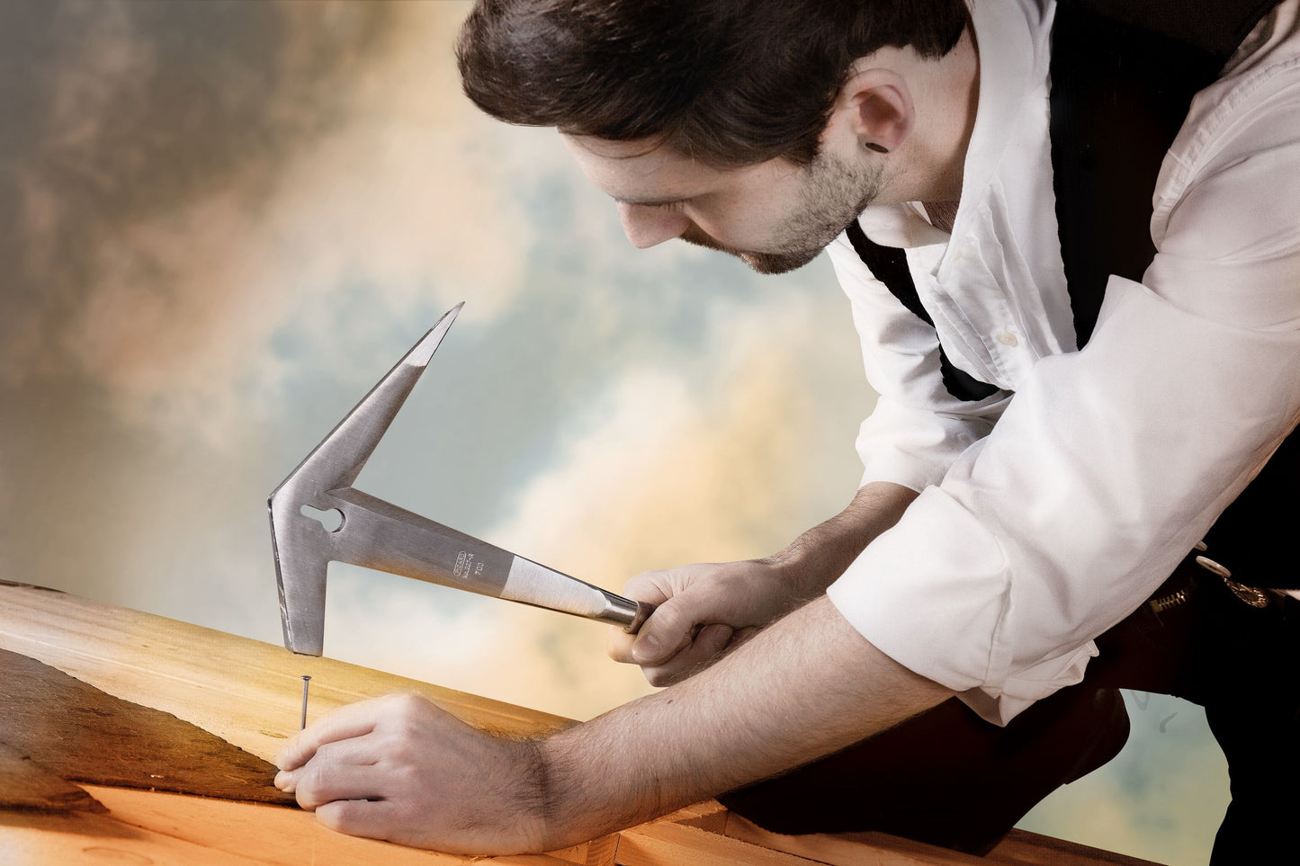 Picard Schieferhammer französische Form für Rechtshänder 650g