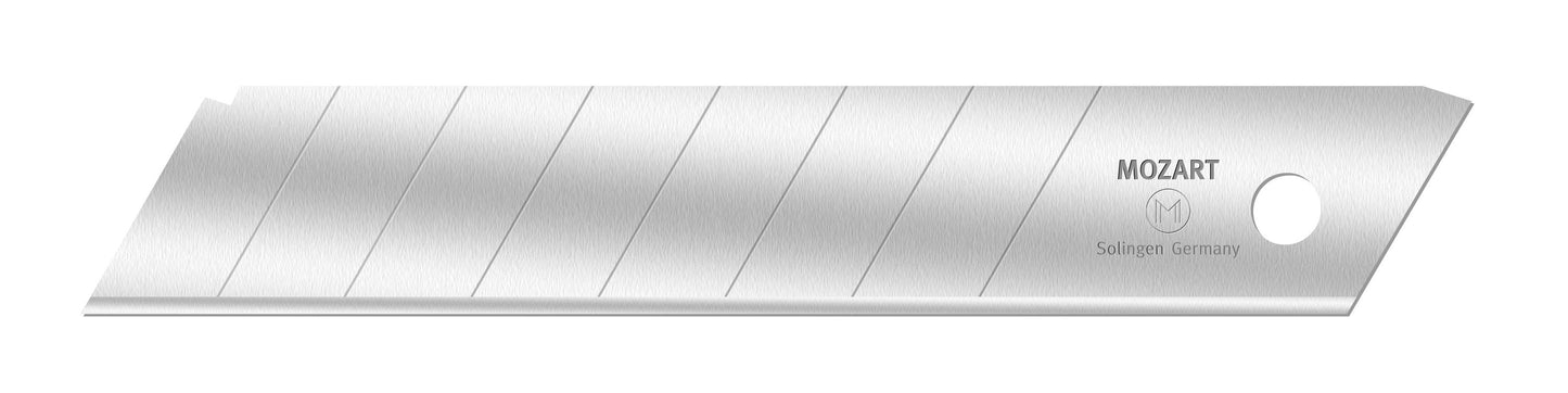 Abbrechklinge hochwertige, eisgehärtete Klinge aus Solingen 0,50 mm, für No. 70130, (zu 10 Stück im Dispenser), auch als Haken-Abbrechklinge erhältlich