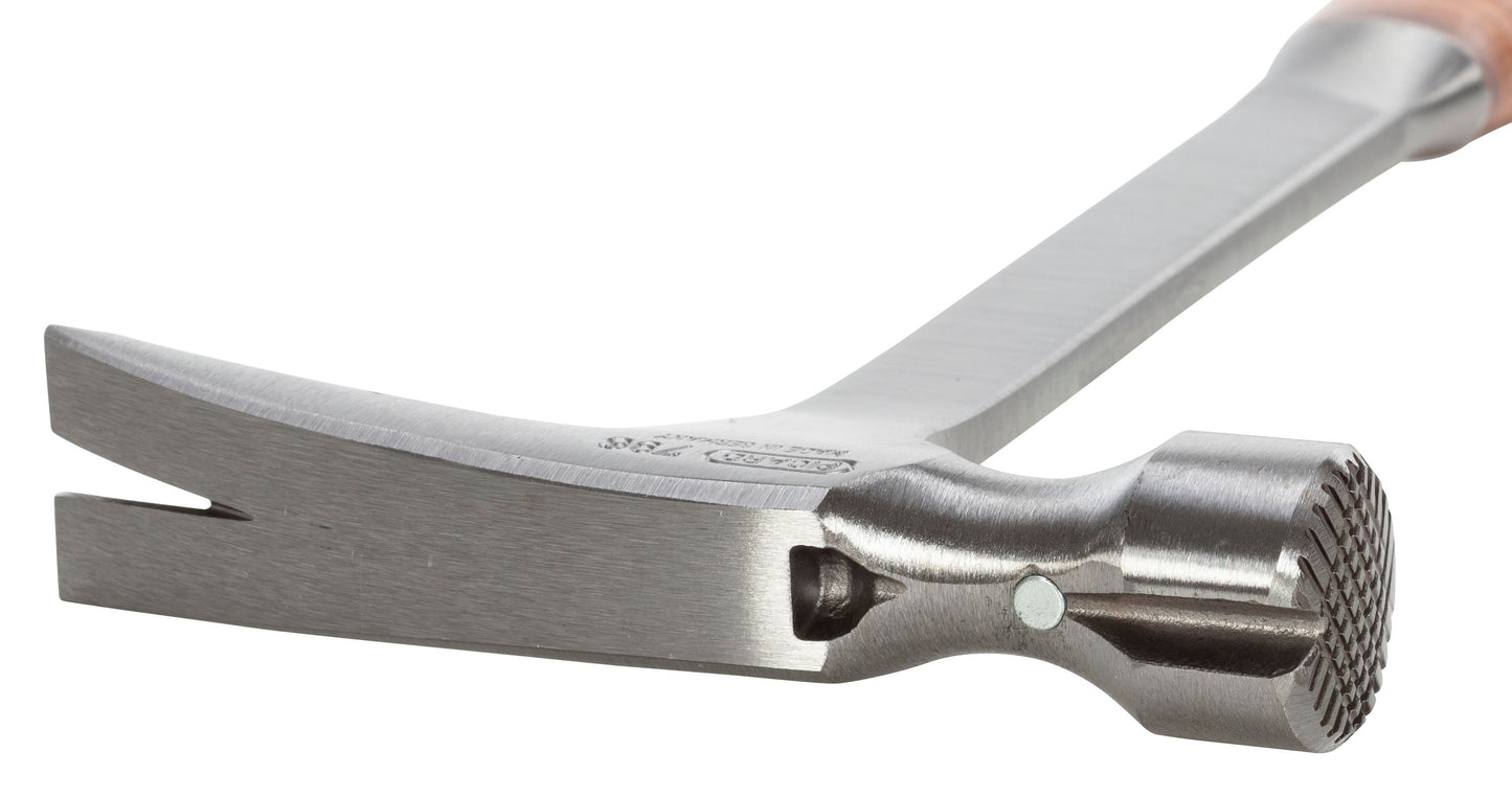 Picard Typ 796 Framing Hammer mit Ledergriff, glatte Bahn