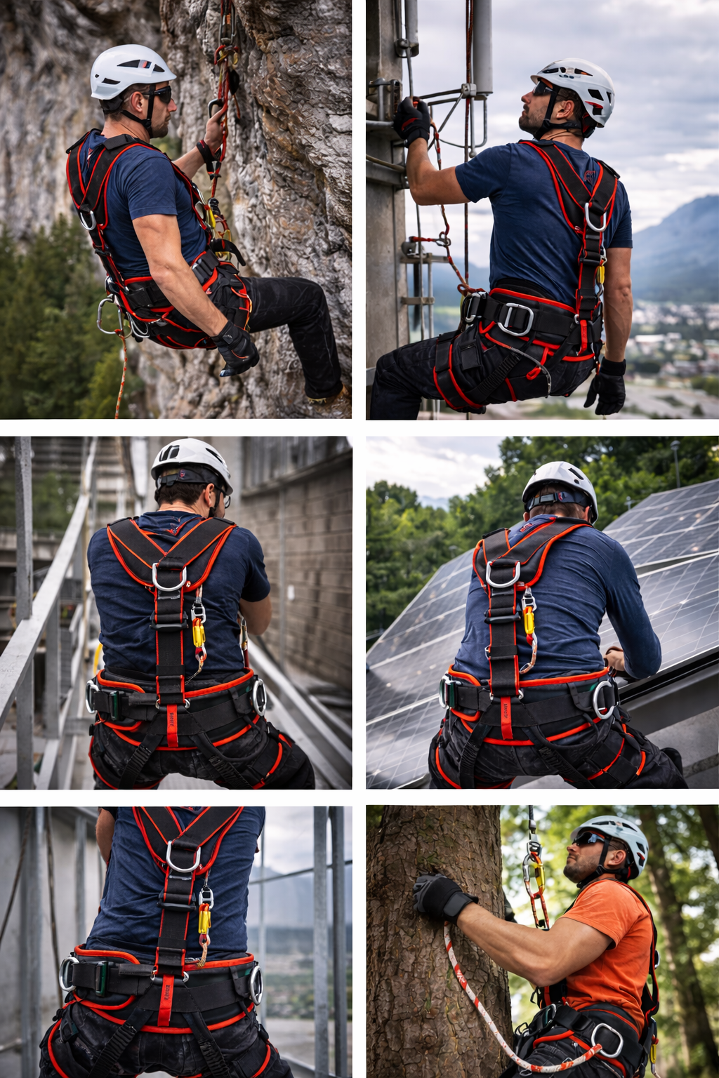 STUBAI Industriesitzgurt | Größe XS-M | Sicherheitsgurt für Kletterarbeiten, Kletterausrüstung, Freizeitaktivitäten, Baubranche