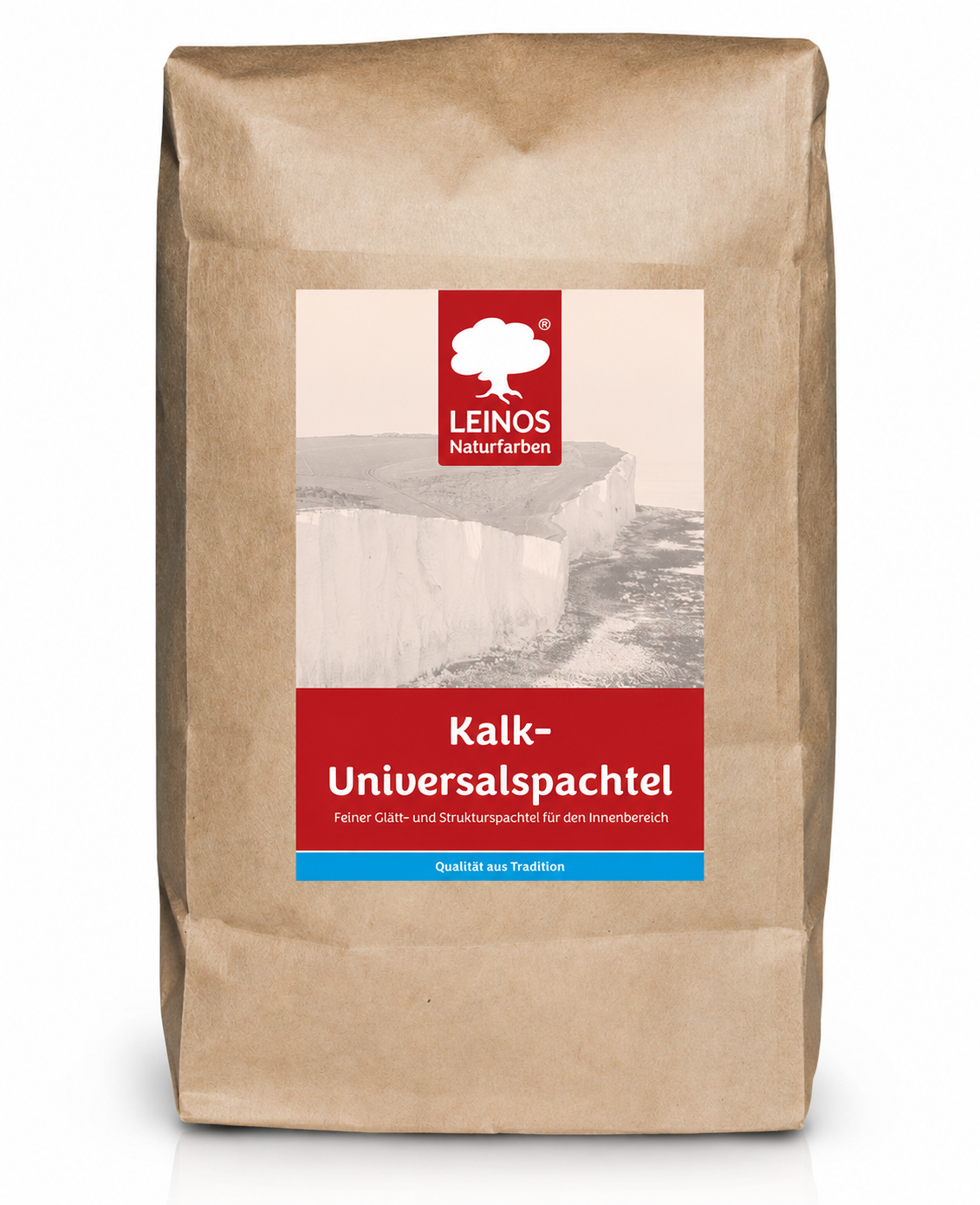 LEINOS Kalk-Universalspachtel 683, weiß – Mineralische Spachtelmasse für Wand & Decke innen, atmungsaktiv, schimmelhemmend, lösemittelfrei, glättbar & strukturierbar, auf Putz, Lehm, Gips – 10 kg