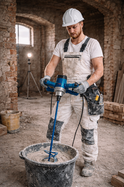 epi ECOMIX MR 4 RÜHRER Ø160 mm M14 – Wendelrührer rechtsgewendelt für zähe Materialien – Profi Rührquirl für Mörtel, Putz, Kleber, Estrich & Spachtelmasse – hohe Mischleistung, geringe Lufteinschlüsse