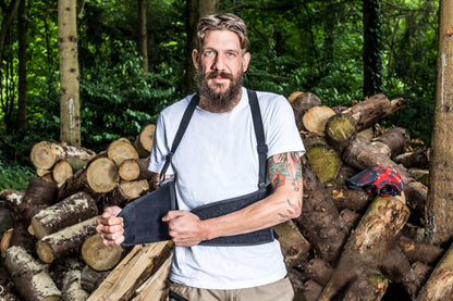 KNEETEK Rückenstützgurt XXL (110–138 cm) – Rückenstütz-Gurt zur Entlastung & Stabilisierung von Lendenwirbel & Rückgrat | Ergonomischer Stützgurt für Arbeit, Sport & Alltag