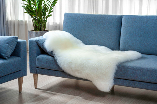 Heitmann Australische Lammfelle naturweiß, ca. 100 cm