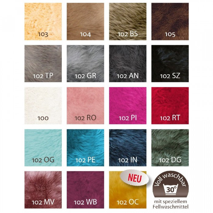 Heitmann Quadratische Sitzauflagen, Fellmaß ca. 44 x 44 cm rot