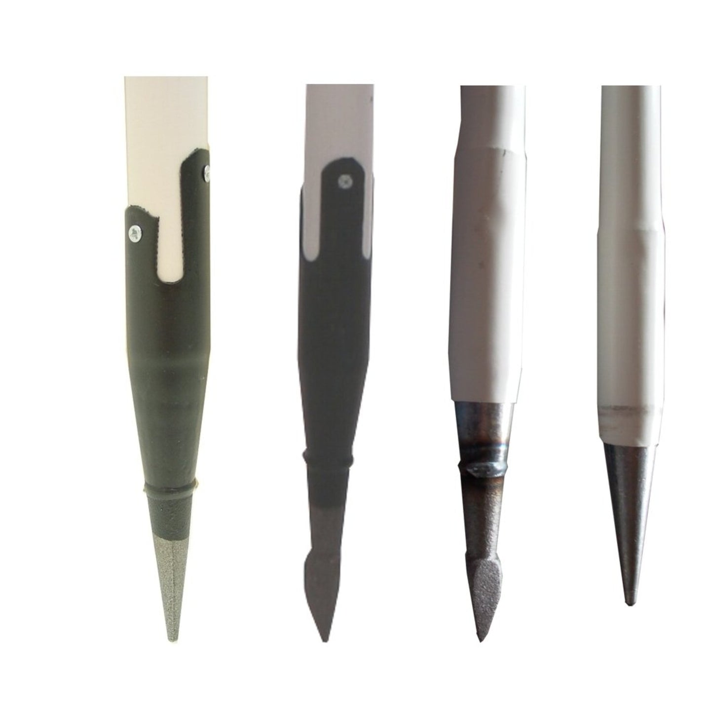 NESTLE Holzfluchtstab, dreikant Dreilaschenspitze, Länge 2,16 m, leuchtrot, r/w w/r, 12 Stück im Set