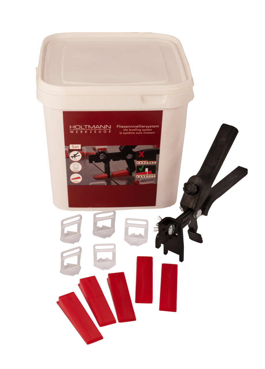 HUFA Keil-Fliesennivelliersystem Starter Set 1,5m mit Kunststoffzange