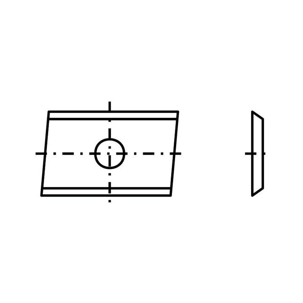 Spezial-Wendeplatte 32 - 20x12x1,5mm T04F 4 St.