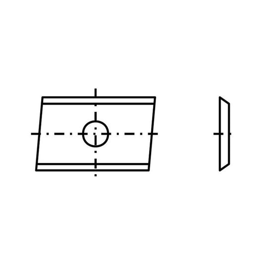 Spezial-Wendeplatte 32 - 20x12x1,5mm T04F 2 St.