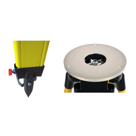 NESTLE Holzstativ Schwer, Qualitätsausführung, 93-168cm, runde Kopfplatte