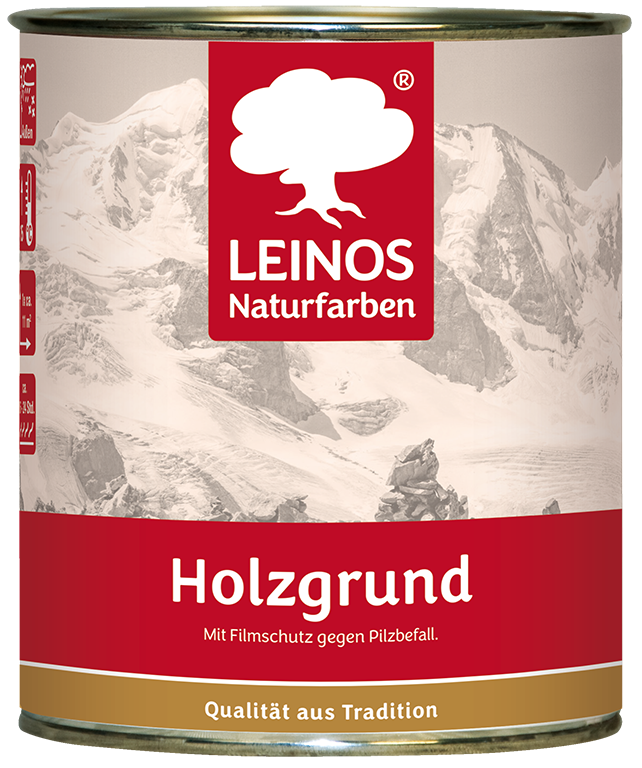 LEINOS 150 Holzgrund 10 l – offenporige Holzgrundierung für Lack- und Lasuranstriche außen, mit Filmschutz gegen Bläuebefall, tiefenwirksam, transparent-bräunlich, reicht bis ca. 144 m²