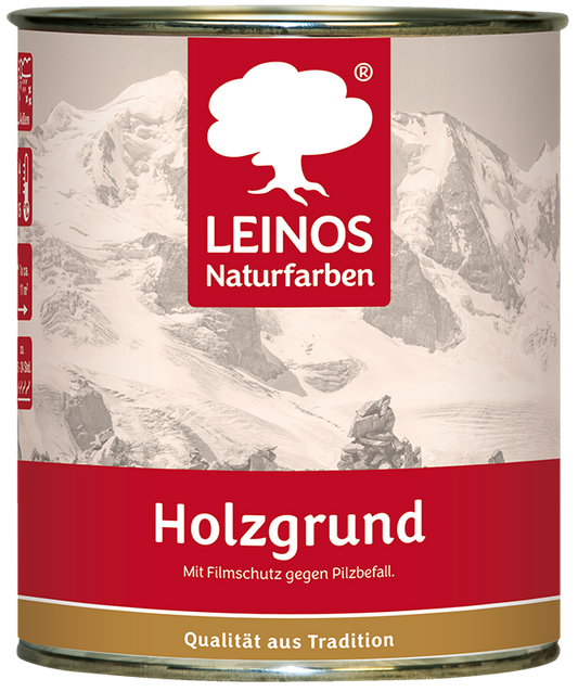 LEINOS 150 Holzgrund 10 l – offenporige Holzgrundierung für Lack- und Lasuranstriche außen, mit Filmschutz gegen Bläuebefall, tiefenwirksam, transparent-bräunlich, reicht bis ca. 144 m²