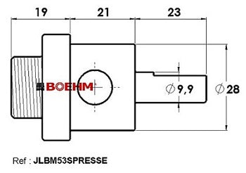 BOEHM Locheisen-Adapter für Pressen (Ø2 bis 30mm oder 60mm)