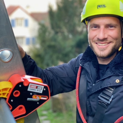 Lock Jaw Ladder Grip Leitersicherungsclip für Dachrinnen, sichere Leiterbefestigung in 5 Sekunden, BG Bau gelistet für Handwerker und Dachdecker