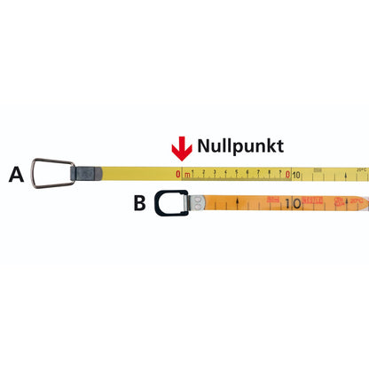 NESTLE Glasfaserbandmaß, 20 m, Anfang B, Schrägrahmen