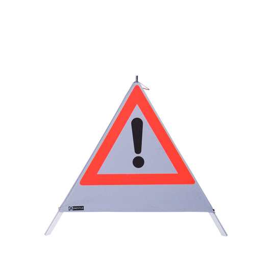 NESTLE Warnpyramide 70 cm, Achtung (VZ101), retroreflektierend, mit Feder