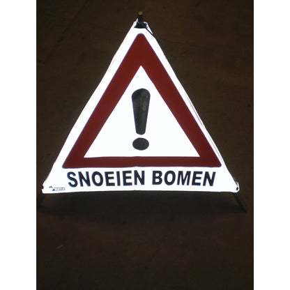 NESTLE Warnpyramide 70 cm, Achtung (VZ101), retroreflektierend, mit Feder