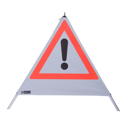 NESTLE Warnpyramide 90 cm, Achtung (VZ101), retroreflektierend, mit Feder