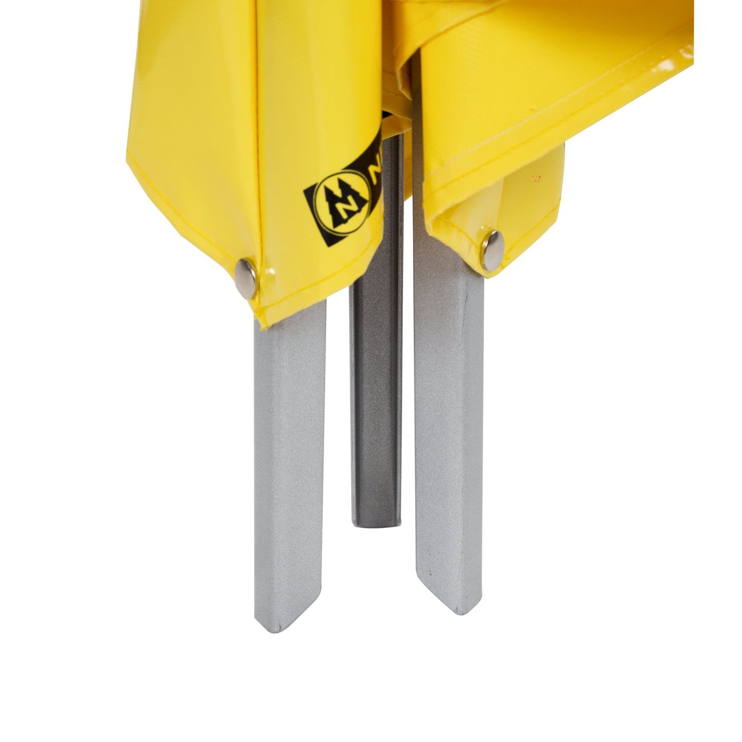 NESTLE Warnpyramide 90 cm, Schaufelmann (VZ123), gelb, mit Feder