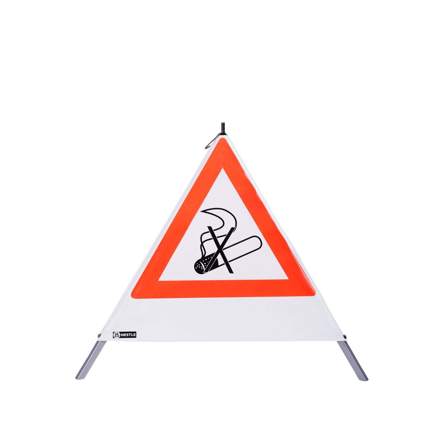NESTLE Warnpyramide 70 cm, Rauchverbot (NZ01), weiß, mit Feder