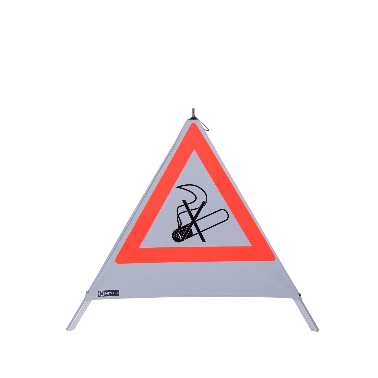 NESTLE Warnpyramide 70 cm, Rauchverbot (NZ01), retroreflektierend, mit Feder
