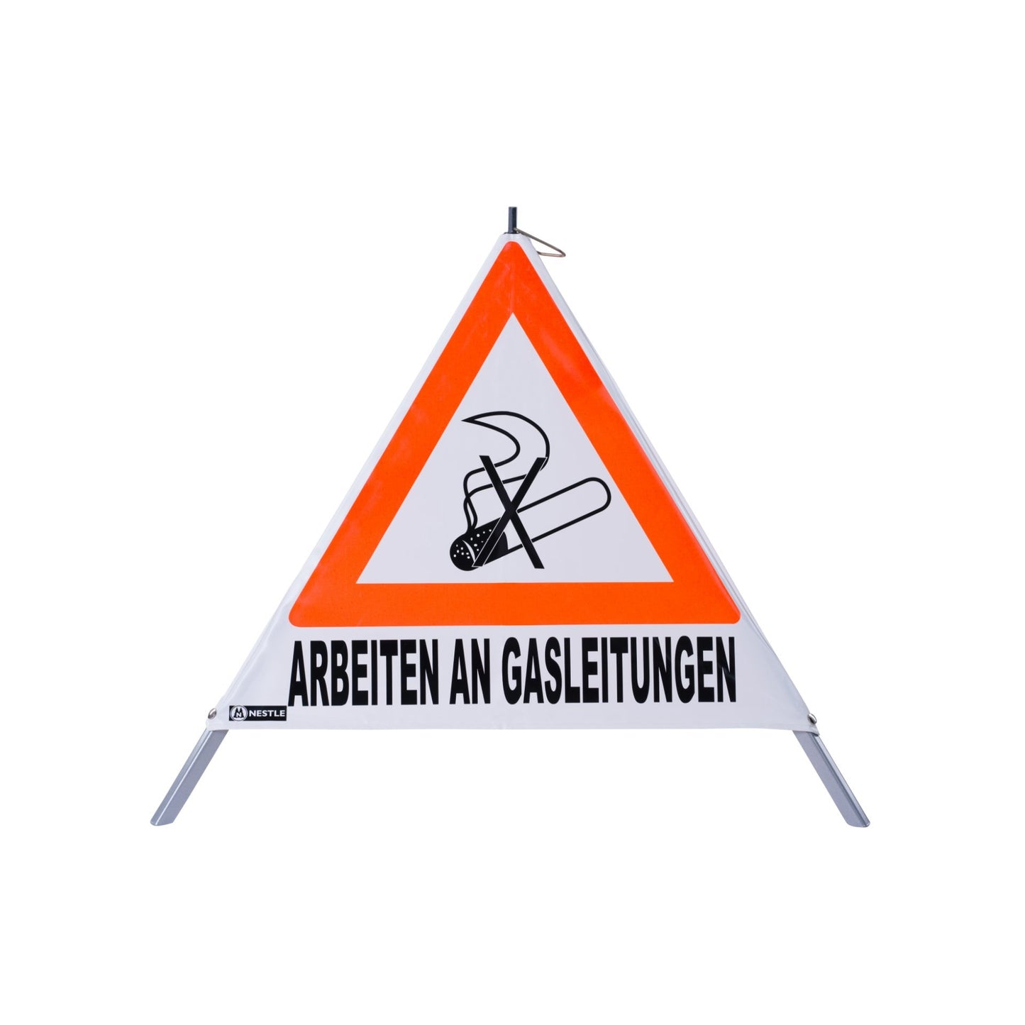 NESTLE Warnpyramide 90 cm, Rauchverbot (NZ01), weiß, mit Feder