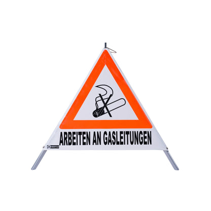 NESTLE Warnpyramide 90 cm, Rauchverbot (NZ01), weiß, mit Feder