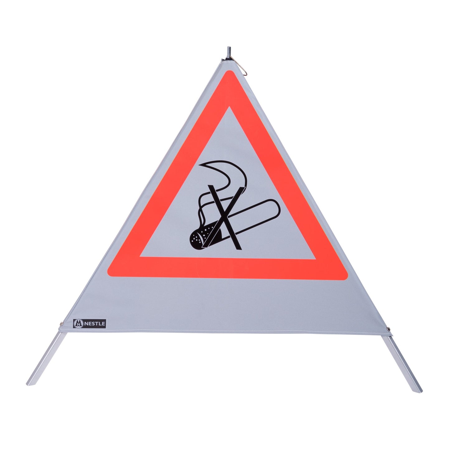 NESTLE Warnpyramide 90 cm, Rauchverbot (NZ01), retroreflektierend, mit Feder
