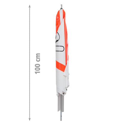 NESTLE Warnpyramide 70 cm, Achtung (VZ101), mit Mittelfuß