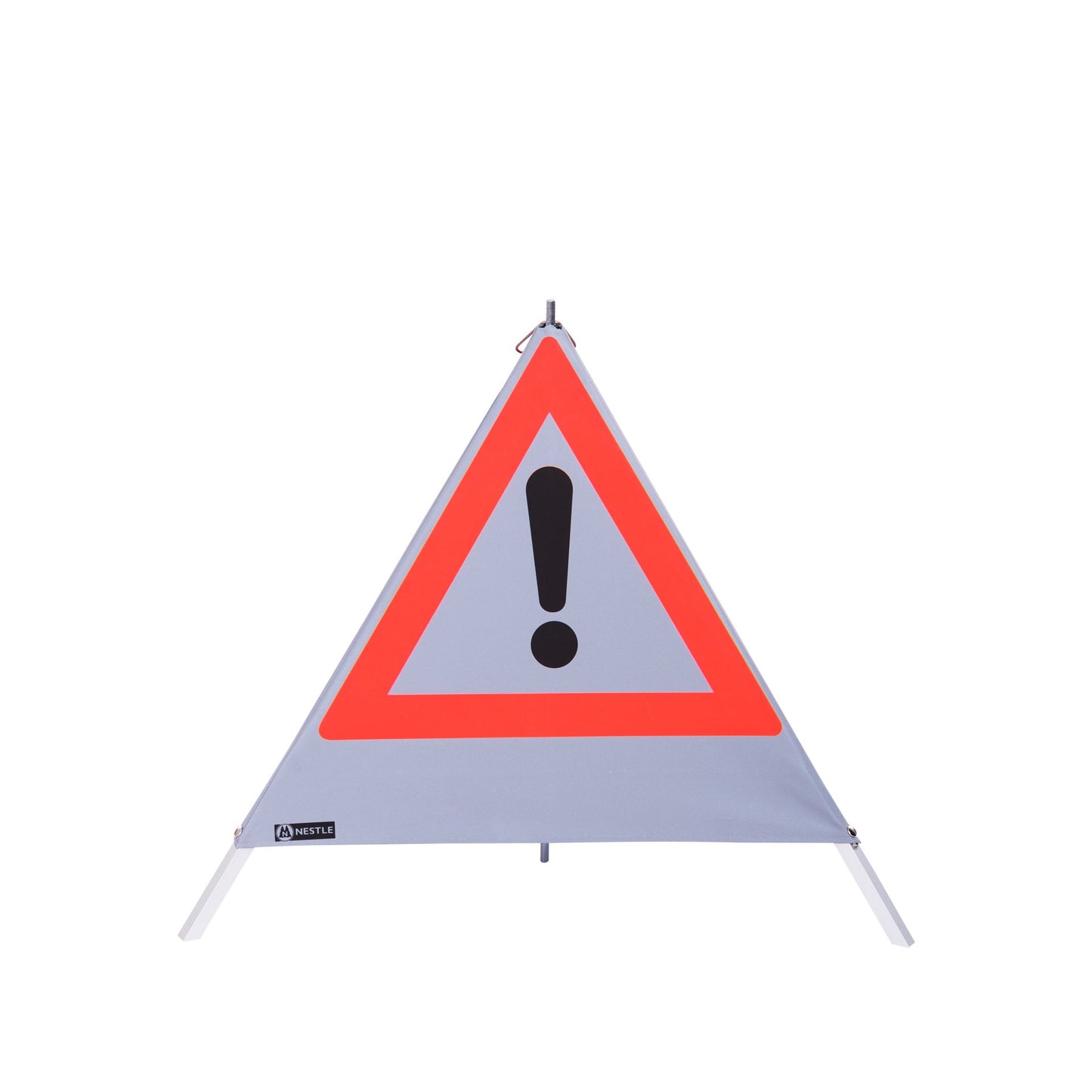 NESTLE Warnpyramide 70 cm, Achtung (VZ101), retroreflektierend, mit Mittelfuß