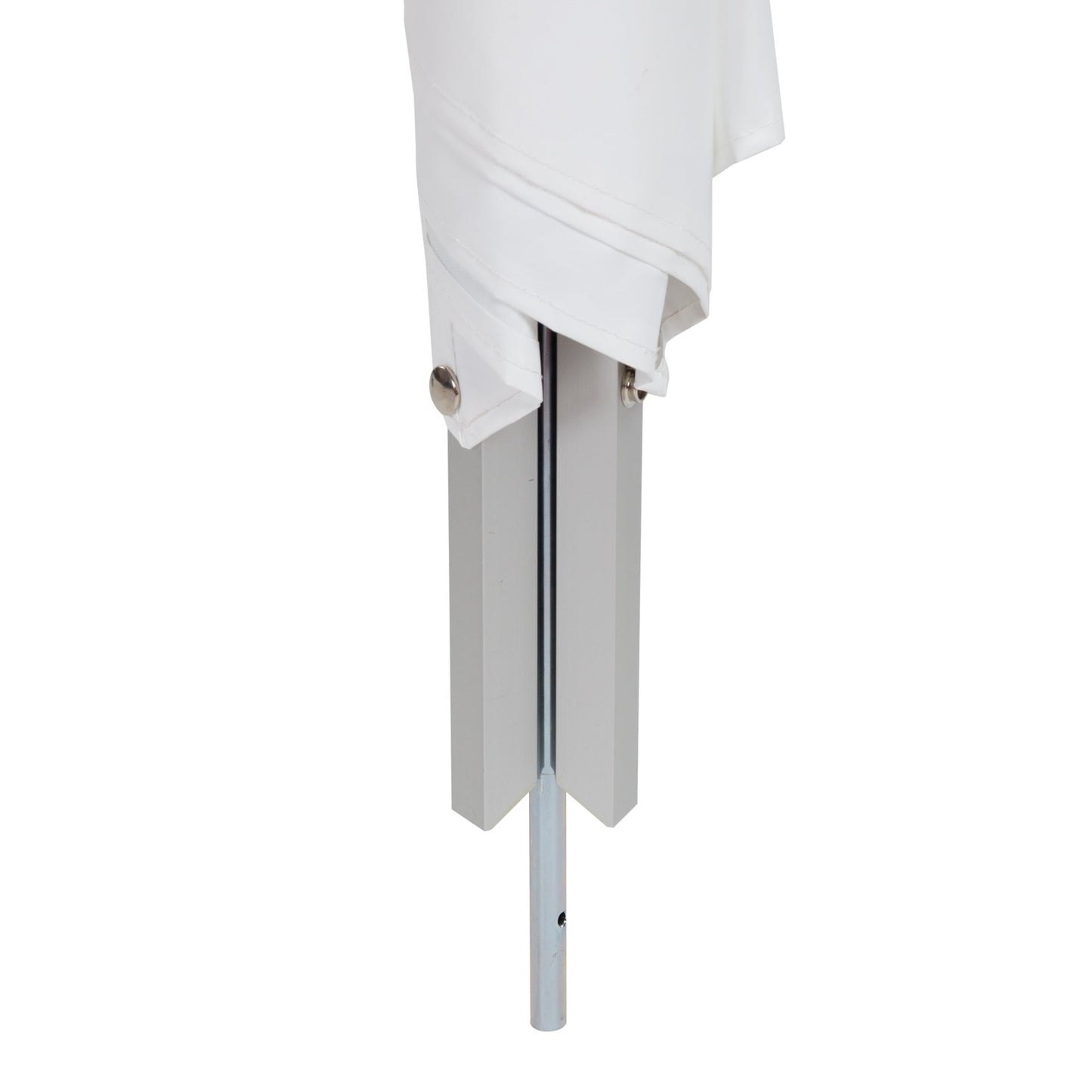 NESTLE Warnpyramide 70 cm,  Schaufelmann (VZ123), weiß, mit Mittelfuß