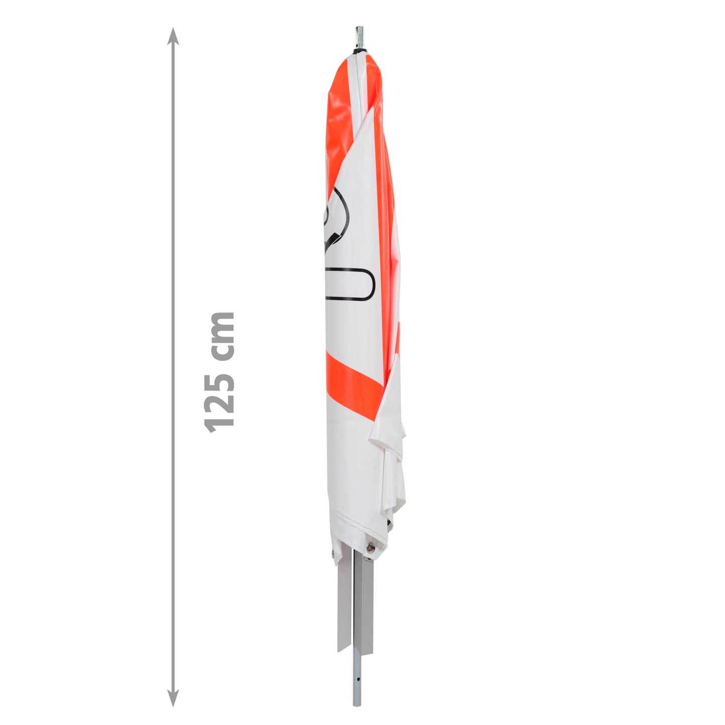 NESTLE Warnpyramide 90 cm, Schaufelmann (VZ123), mit Mittelfuß